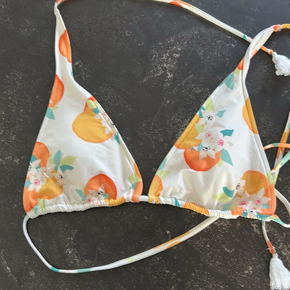 Kate Spade White and Orange Bikini Bottom - Picture 5 of 6
